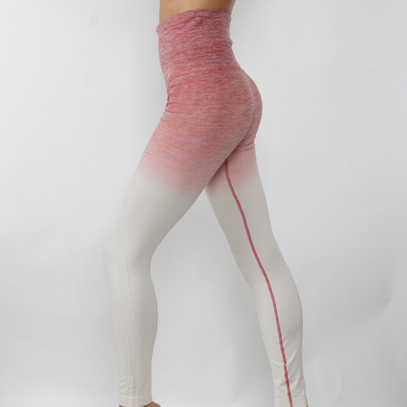 Yelete Pants - NWT Yoga Dry-Fit Ombre Compression Leggings Seamless High Waist Tummy support
